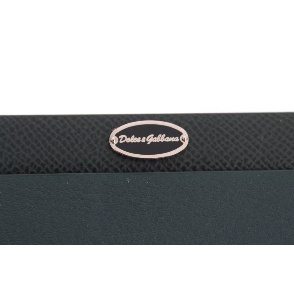 Dolce & Gabbana Green Leather Mouse Pad