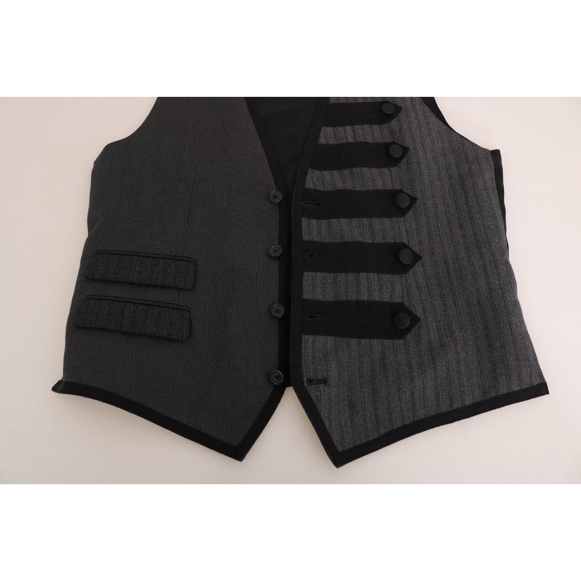 دولتشي آند غابانا سترة رسمية أنيقة بنمط توريرو باللون الرمادي