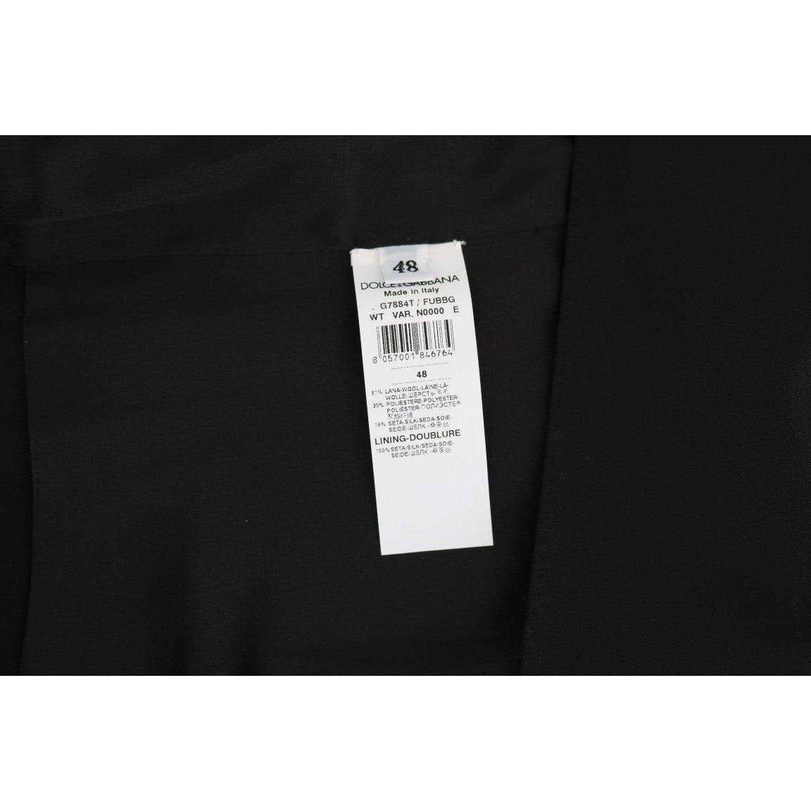 Dolce & Gabbana Black Wool Silk Vest TSH2071-1
