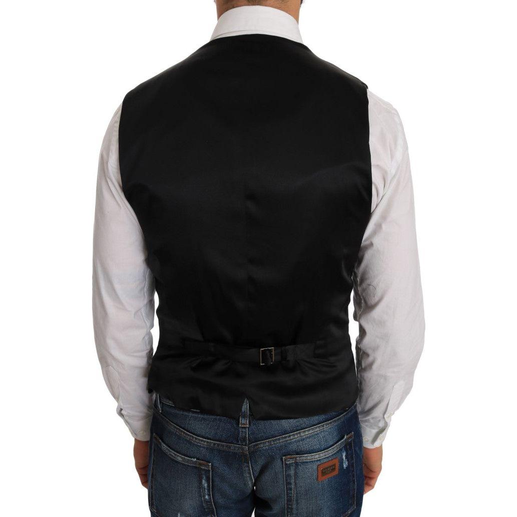 فستان أسود أنيق منقط من دولتشي آند غابانا