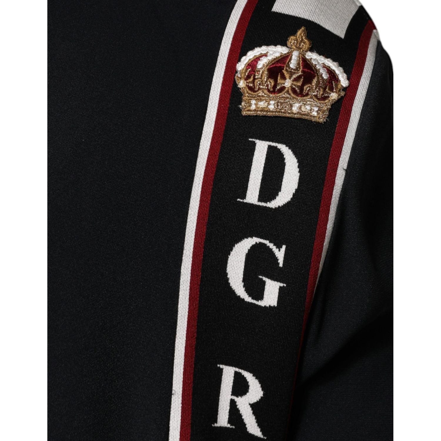 Dolce & Gabbana Black DG King Full Zip Sweatshirt Sweater