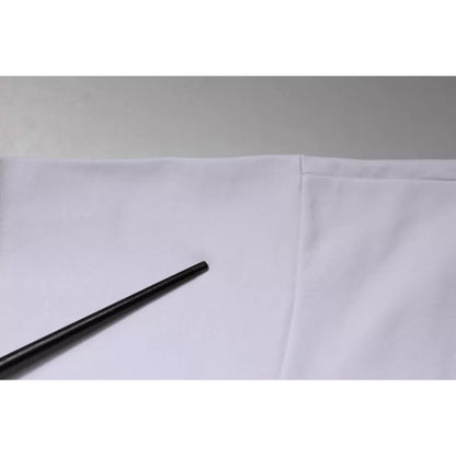 Dolce & Gabbana White DG Logo Crew Neck Short Sleeve T-shirt