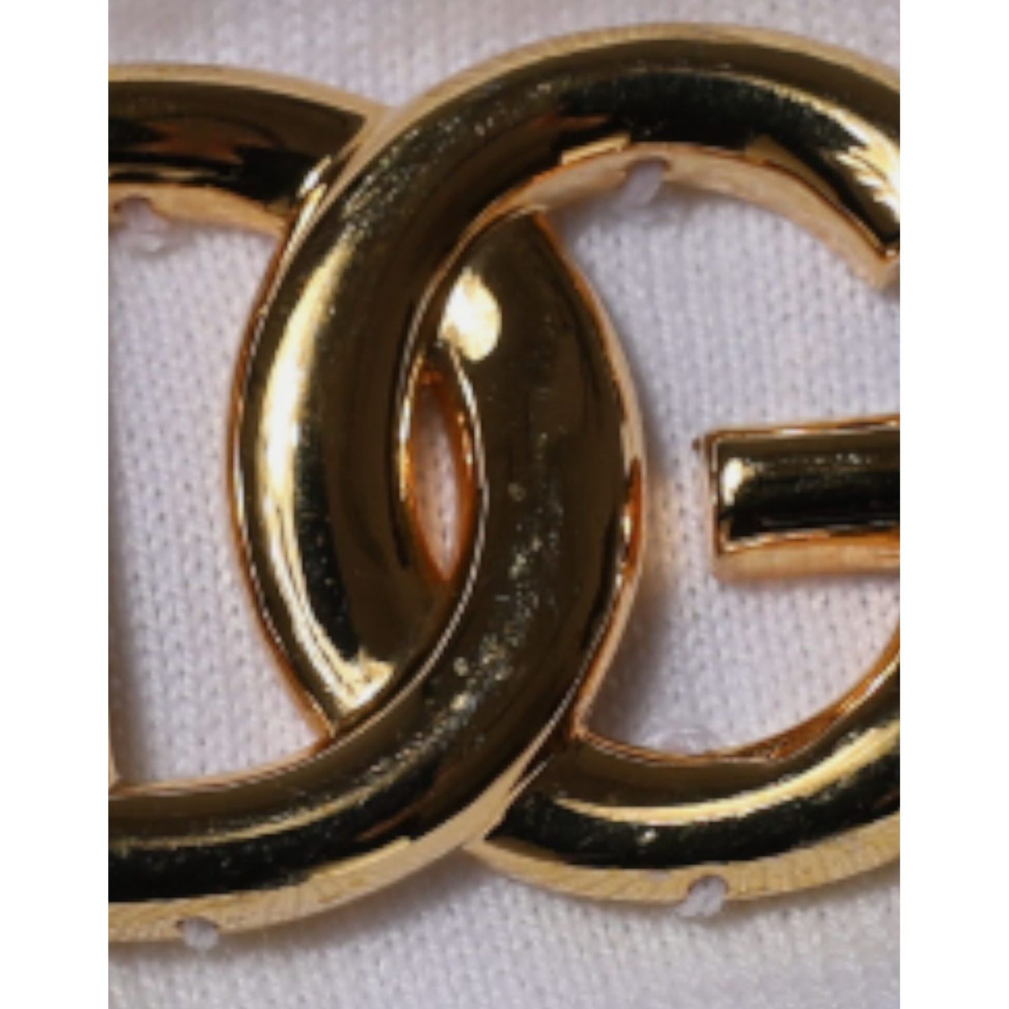 Dolce & Gabbana White DG Logo Crew Neck Short Sleeve T-shirt