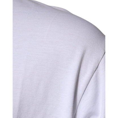 Dolce & Gabbana White DG Milano Cotton Crew Neck T-shirt