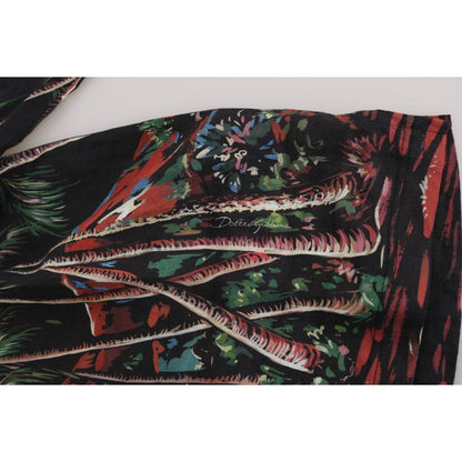 Dolce & Gabbana Black Volcano Sicily Short Sleeve T-Shirt