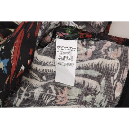 Dolce & Gabbana Black Volcano Sicily Short Sleeve T-Shirt