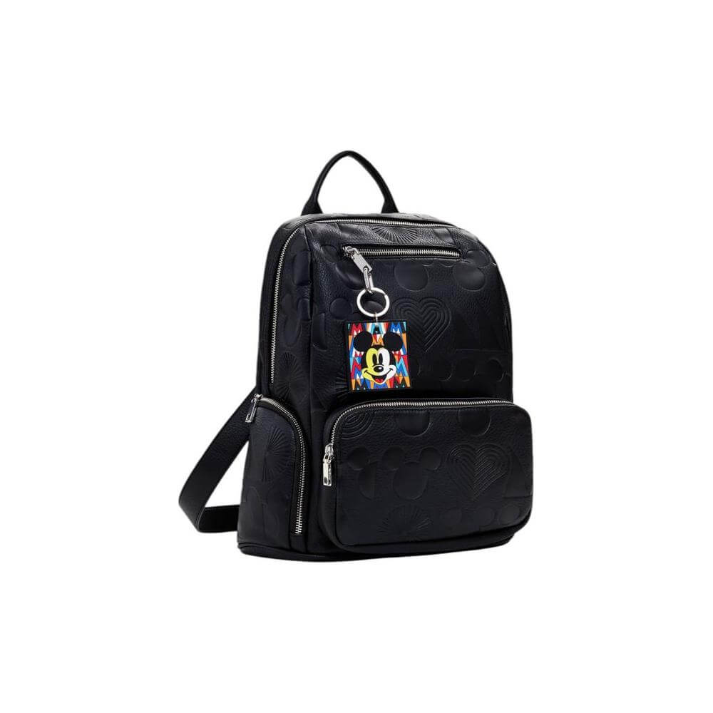 Front view with bag zipped and handles upright.