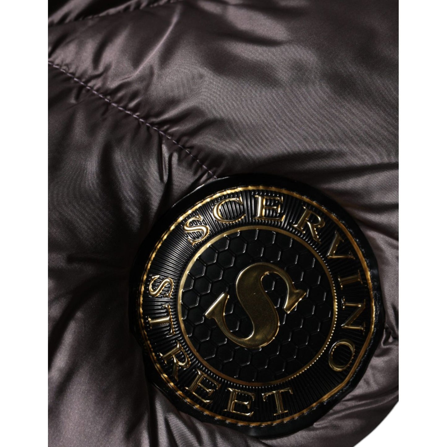 Scervino Street Violet Puffer Quilted Hooded Women Coat Jacket