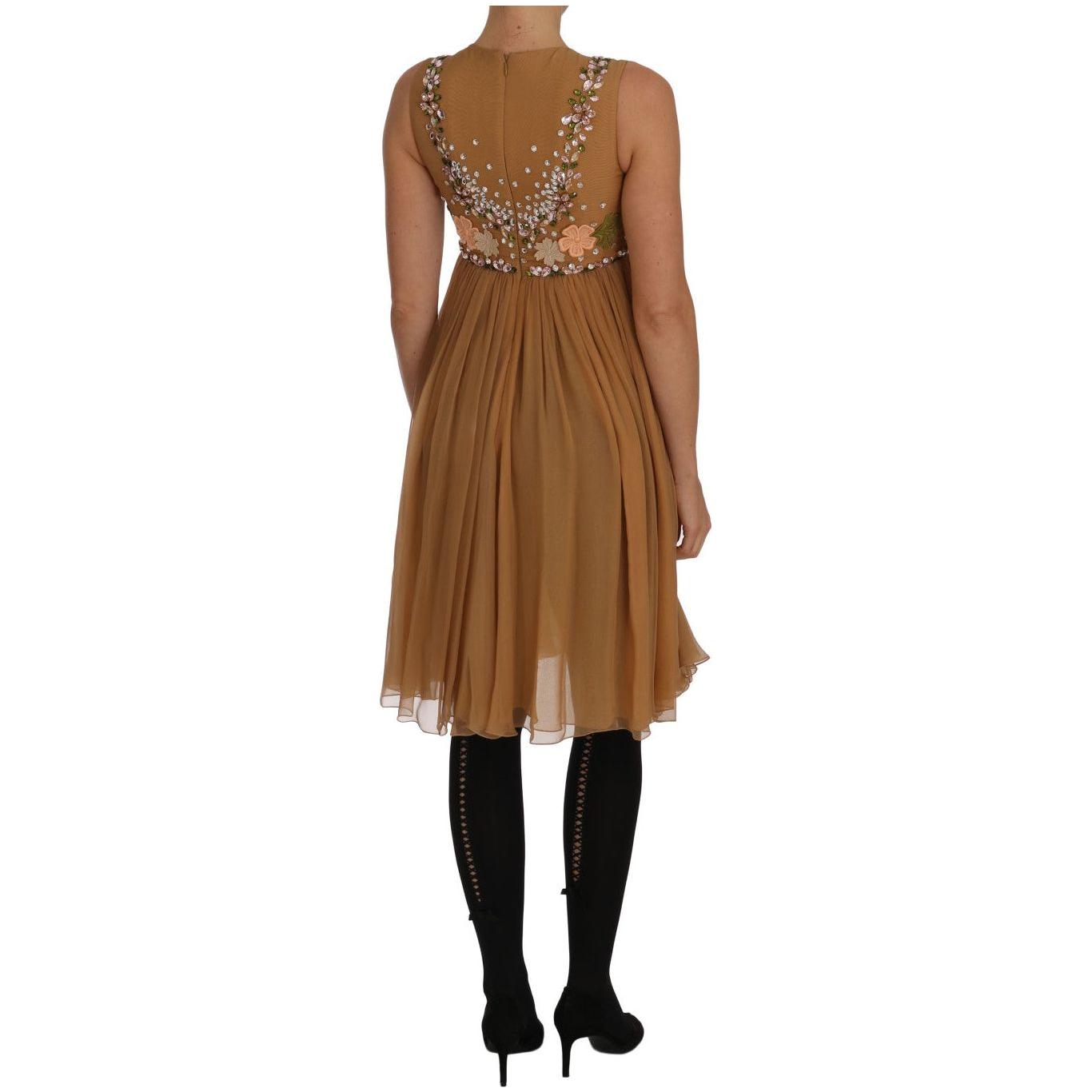 Dolce & GabbanaDolce & Gabbana Exquisite Gold Silk A-line Dress1728,67345645728,Dolce & Gabbana,Dresses - Women - Clothing,Gold,IT40|S,Material: 100% SILK,New with tags,Women