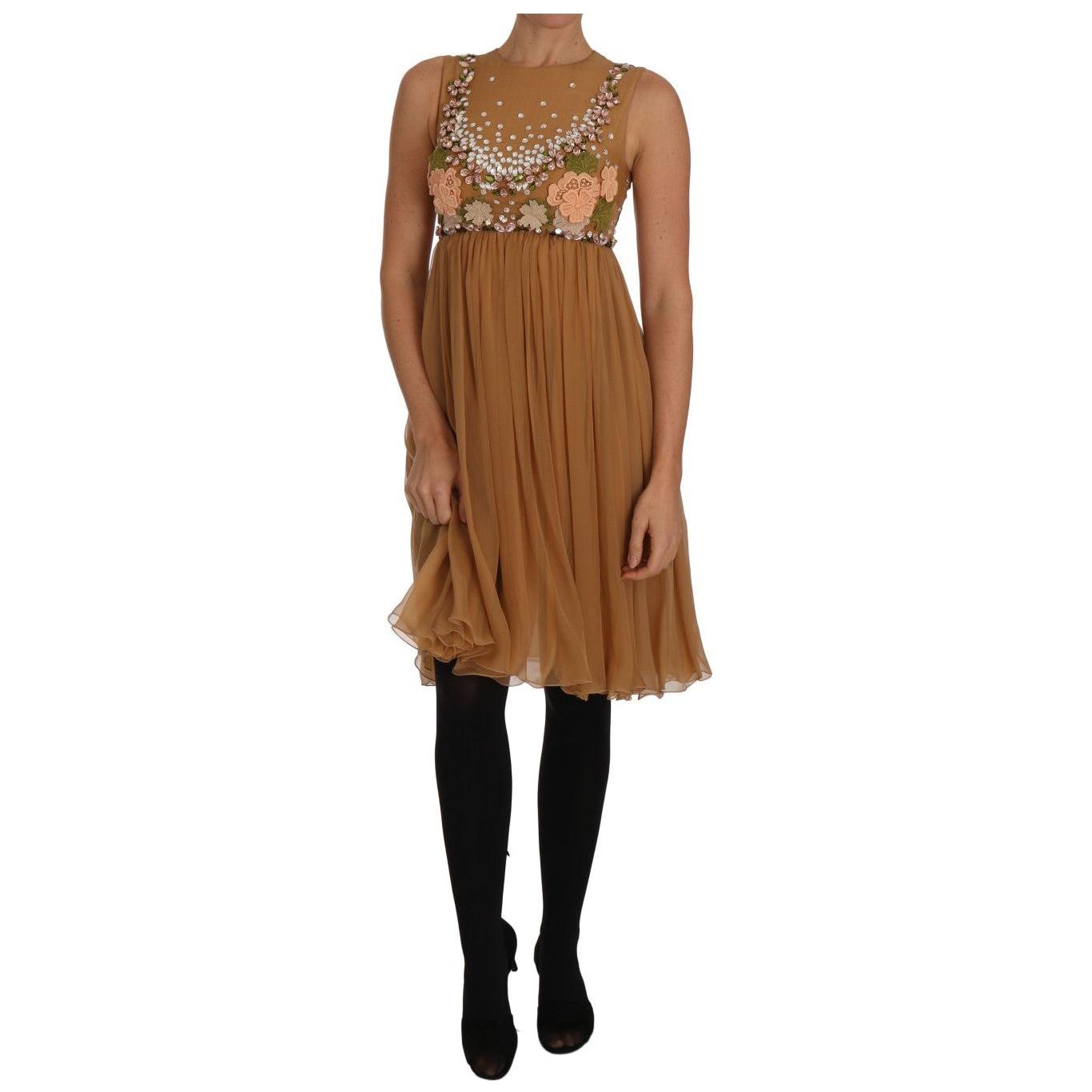 Dolce & GabbanaDolce & Gabbana Exquisite Gold Silk A-line Dress1728,67345645728,Dolce & Gabbana,Dresses - Women - Clothing,Gold,IT40|S,Material: 100% SILK,New with tags,Women