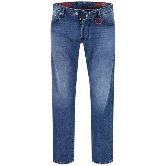 Tramarossa Blue Cotton Jeans & Pant