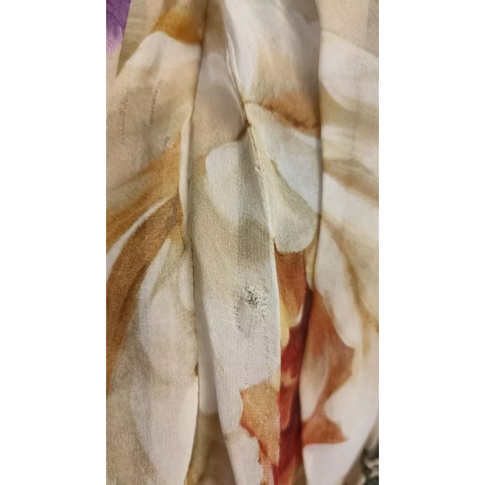 Dolce & Gabbana Beige Floral Sleeveless A-line Mini Dress