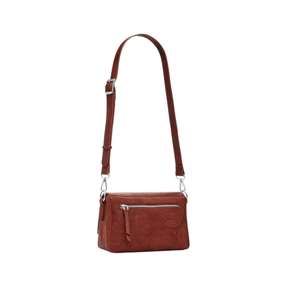 Front view with bag zipped and handles upright.