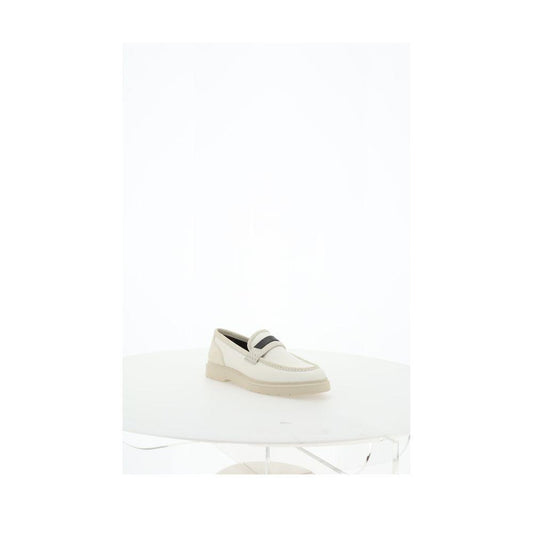 Brunello Cucinelli Beige Loafers Shoes BRMZ12G2956C004BB-41-FBB-413