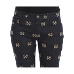 Dolce & Gabbana Blue Key Embroidered Slim Fit KATE Jeans SIG17259-5