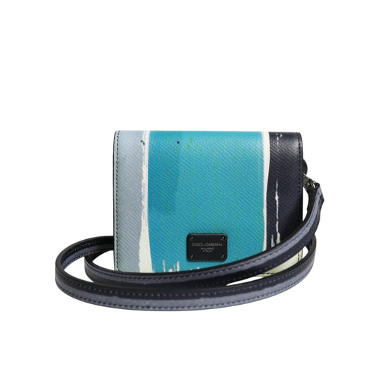 Dolce & Gabbana Multicolor Leather DG Logo Bifold Card Holder Wallet BAG4232
