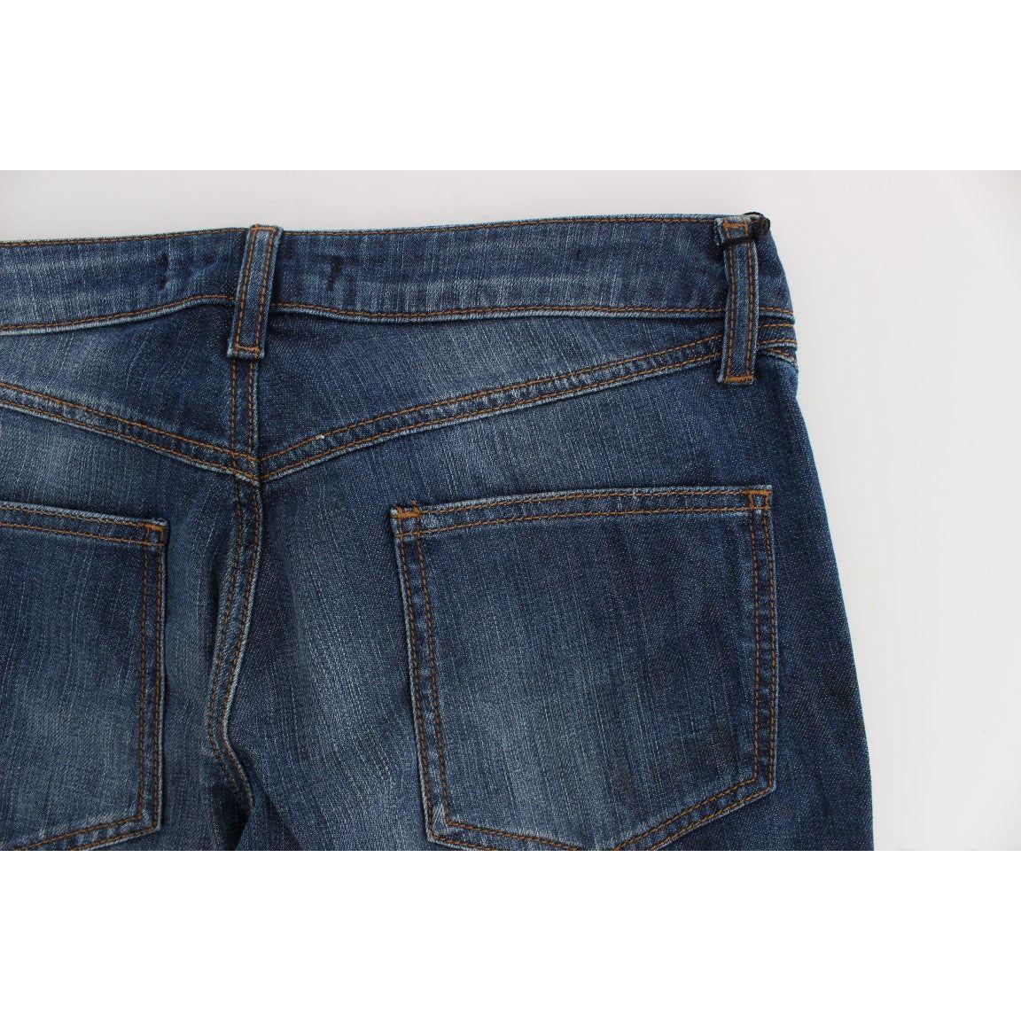 Cavalli Blue Wash Cotton Stretch Boot Cut Jeans