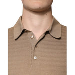 Dolce & Gabbana Brown Collared Short Sleeves Polo T-shirt