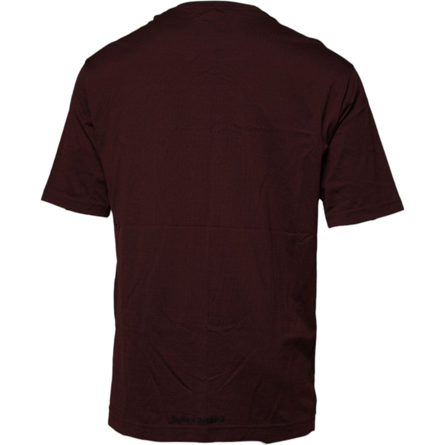 Dolce & Gabbana Brown Logo Print Cotton Crew Neck T-shirt TSH87672-56