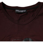 Dolce & Gabbana Brown Logo Print Cotton Crew Neck T-shirt TSH87672-56