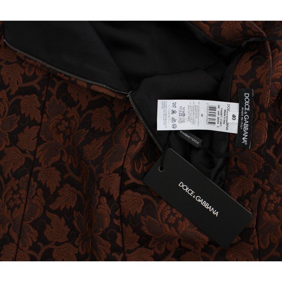 优雅锦缎泡泡裙