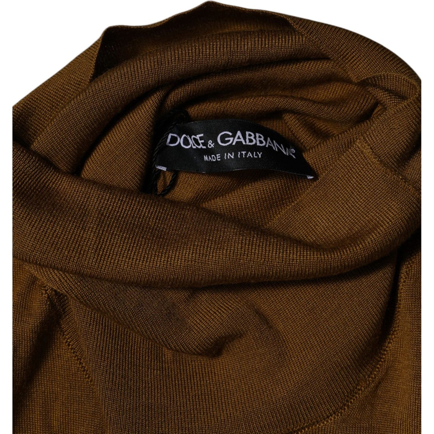 Dolce & Gabbana Brown Cashmere Turtleneck Pullover Sweater TSH87785-54