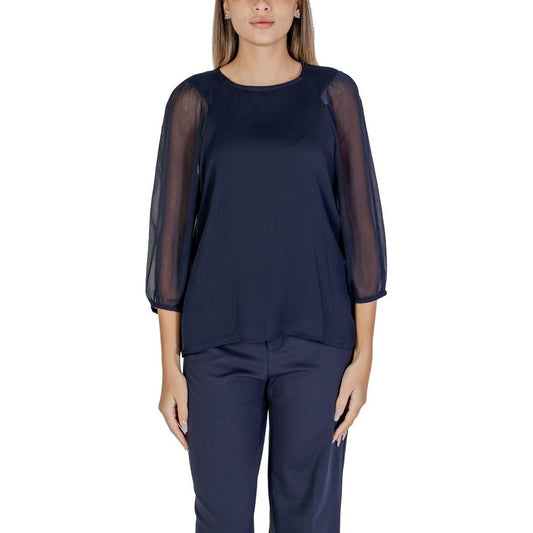Street One Blue Polyester Shirt
