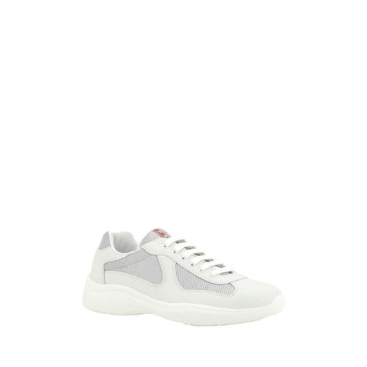 Prada White Leather America's Sneakers 4E3400-42-FBB-376