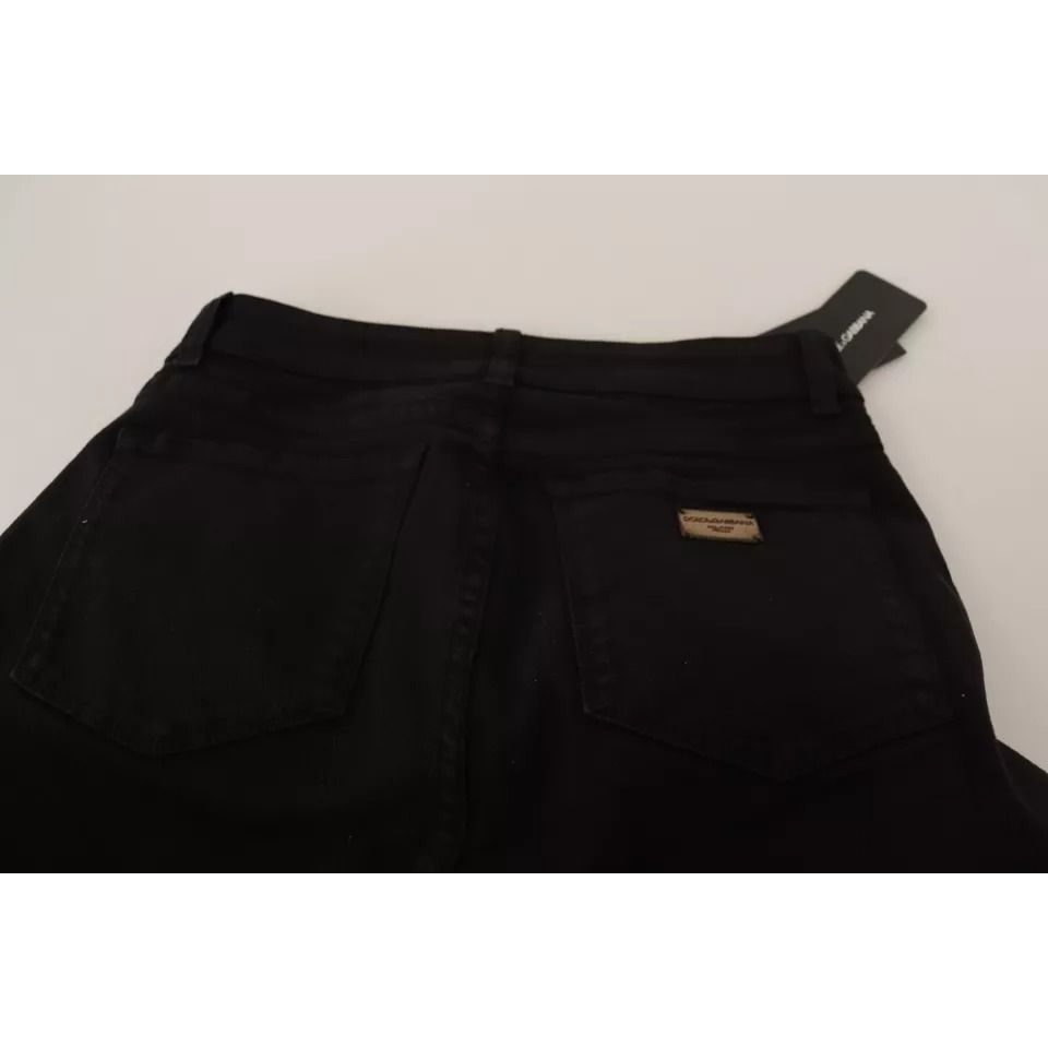 Dolce & Gabbana Black Cotton Stretch Skinny Denim Jeans