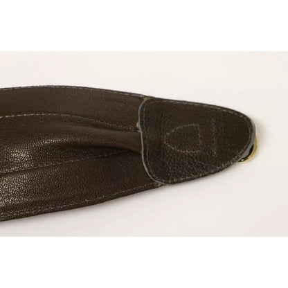 Dolce & Gabbana Brown D&G Leather Linnen Logo Belt