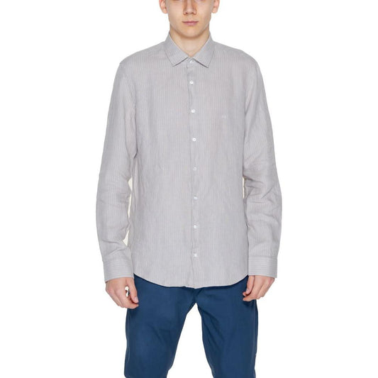 Calvin KleinCalvin Klein Beige Linen Shirt1728,39,42,44,71956299936,Beige,Calvin Klein,Men,New with tags,Shirts - Men - Clothing