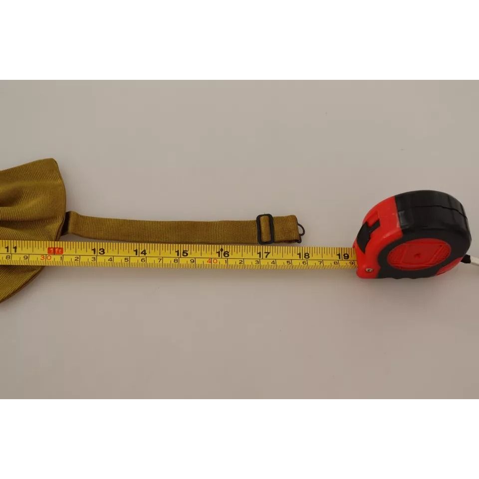 Dolce & Gabbana Yellow Mustard 100% Silk Butterfly Bow Tie Men