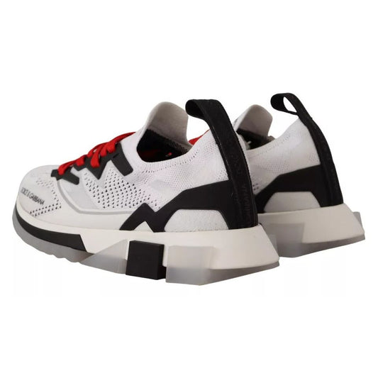 Dolce & Gabbana White SORRENTO Sport Stretch Men Shoes Sneakers MV4668-45