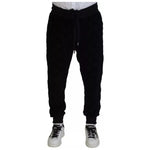 Dolce & Gabbana Black Cotton Skinny Jogger Sweatpants Pants PAN74812-54