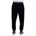 Dolce & Gabbana Black Cotton Skinny Jogger Sweatpants Pants PAN74812-54