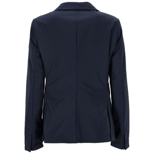 People Of Shibuya Blue Polyester Jackets & Coat PE-14551-IT40|S