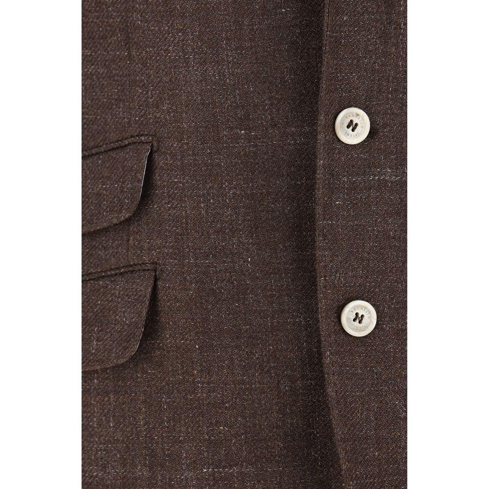 Brunello Cucinelli Linen Blazer Jacket BR-MW4827BWDC2167-IT52 | XL