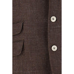 Brunello Cucinelli Linen Blazer Jacket BR-MW4827BWDC2167-IT52 | XL