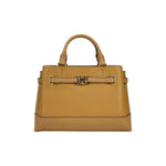 Michael Kors Reed Small Leather Belted Satchel Crossbody Bag Brown 82922