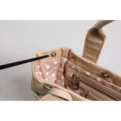 Dolce & Gabbana Multicolor Floral Canvas TANIA Top Handle Tote Borse Bag