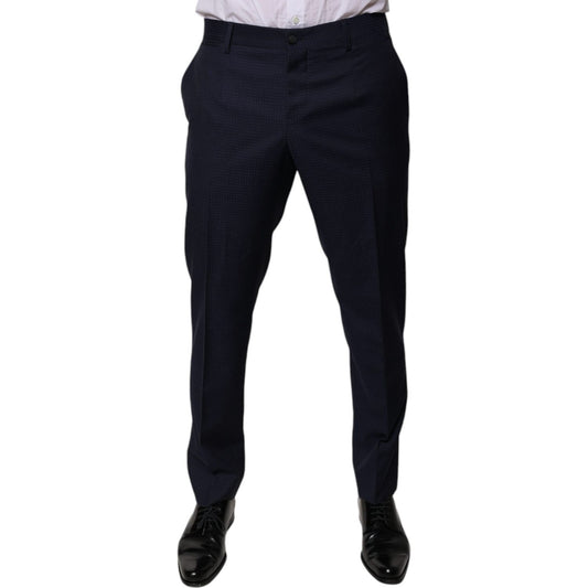 Dolce & Gabbana Dark Blue Cotton Men Dress Pants PAN75768-46