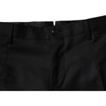 Dolce & Gabbana Black Wool Tapered Formal Dress Pants PAN75771-46
