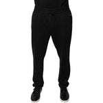 Dolce & Gabbana Black Stripes Viscose Skinny Dress Pants PAN75803-54