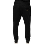 Dolce & Gabbana Black Stripes Viscose Skinny Dress Pants PAN75803-54