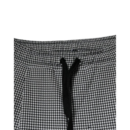 Dolce & Gabbana Black White Houndstooth Skinny Dress Pants