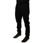 Dolce & Gabbana Black Logo Cotton Stretch Skinny Denim Jeans PAN75827-58