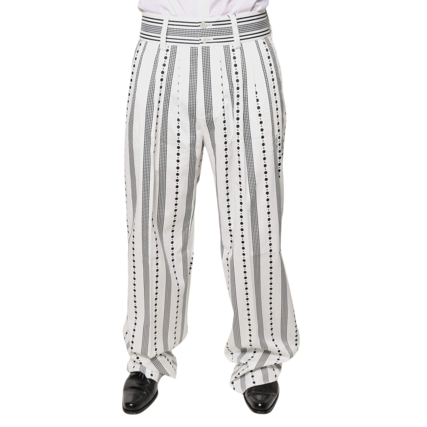 Dolce & Gabbana White Straight Formal Dress Pants