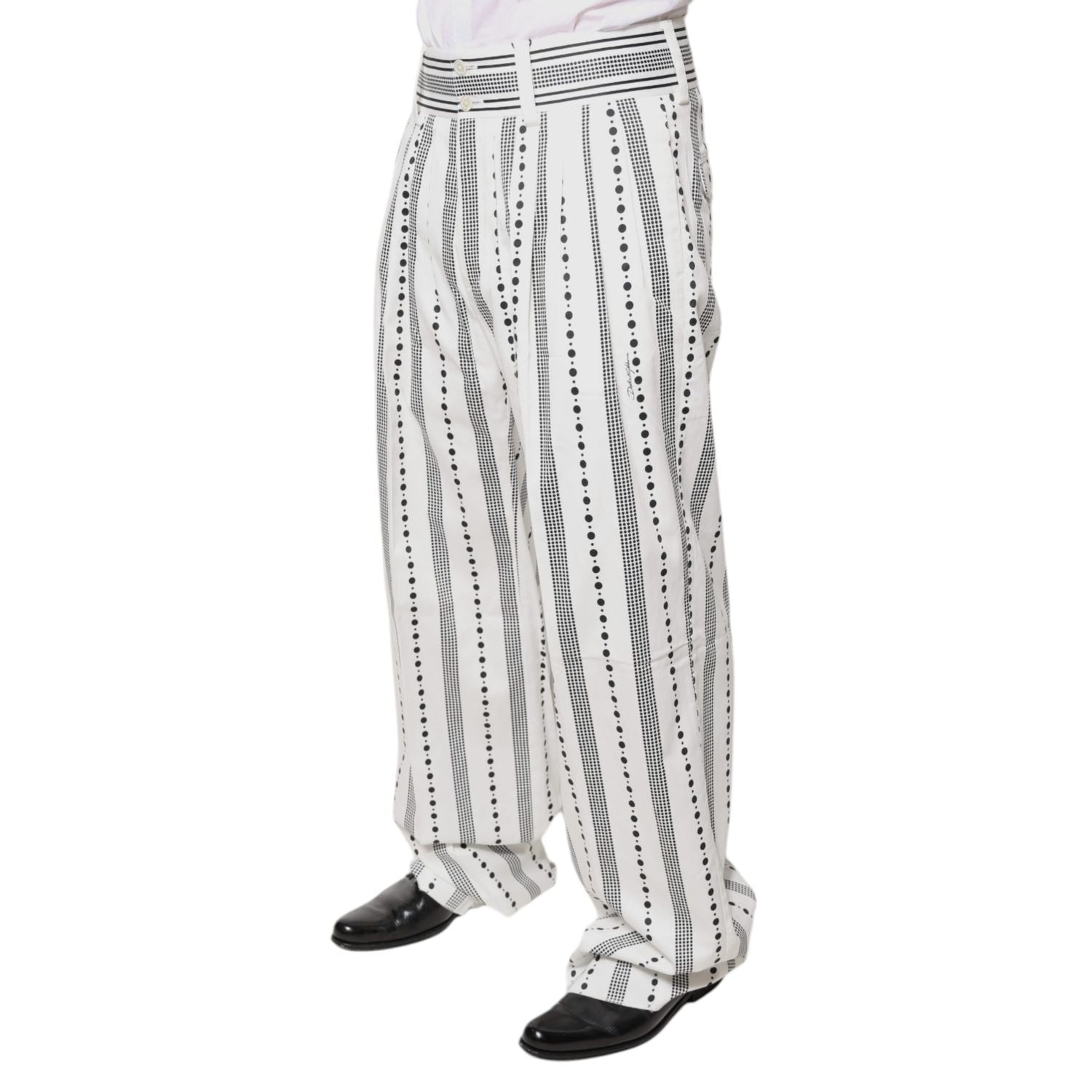 Dolce & Gabbana White Straight Formal Dress Pants