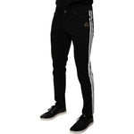 Dolce & Gabbana Black Crown White Lining Skinny Denim Jeans PAN75879-48