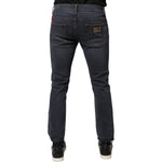 Dolce & Gabbana Dark Gray Cotton Skinny Denim Jeans PAN75885-48